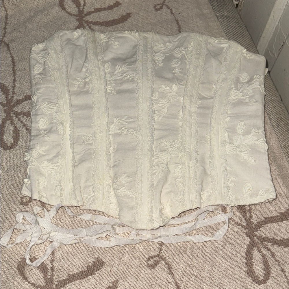 House of CB Ivory Lace Corset Top